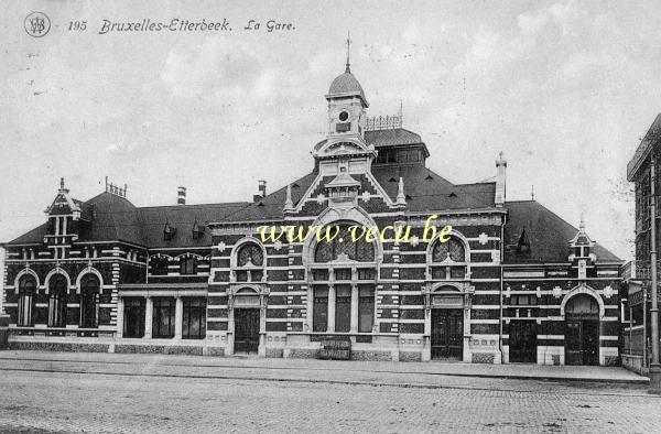 postkaart van Etterbeek Het station