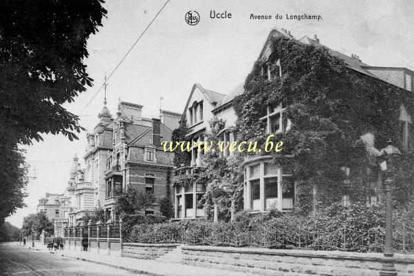 postkaart van Ukkel Avenue du Longchamp (actuelle avenue W. Churchill)