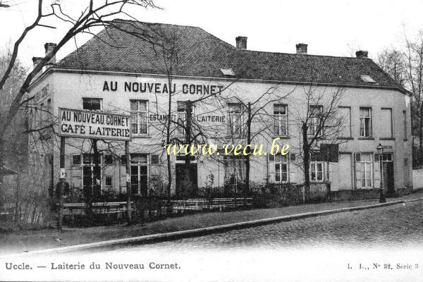 postkaart van Ukkel Laiterie du Nouveau Cornet (avenue Brugman)