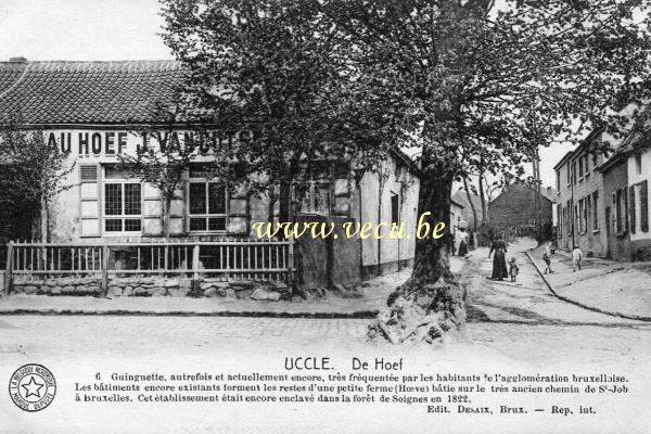 postkaart van Ukkel De Hoef (actuellement rue Edith Cavell 218)