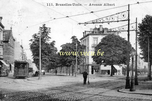 postkaart van Ukkel Avenue Albert (place Vanderkinderen)