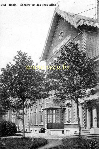 postkaart van Ukkel Sanatorium des Deux Alice (rue Groeselenberg)