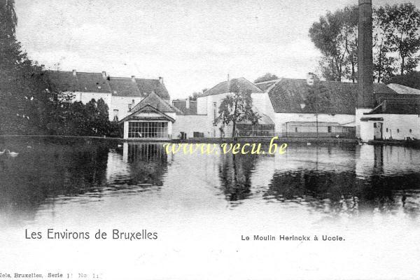 postkaart van Ukkel Le Moulin Herinckx (ou moulin blanc)