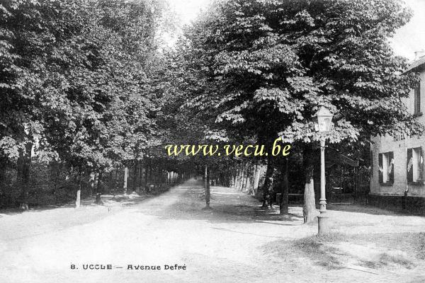 postkaart van Ukkel Avenue De Fré (au Cornet)