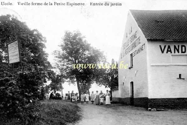 postkaart van Ukkel Vieille ferme de la Petite Espinette - Entrée du jardin