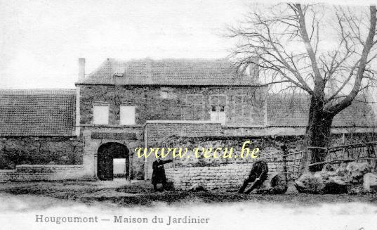 ancienne carte postale de Waterloo Hougoumont - Maison du jardinier