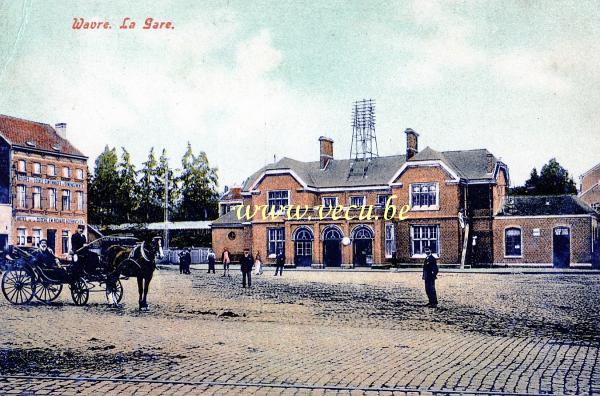 ancienne carte postale de Wavre La Gare