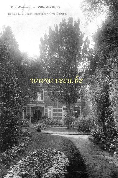 ancienne carte postale de Grez-Doiceau Villa des Fleurs