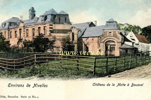ancienne carte postale de Bosusval Château de la Motte à Bousval