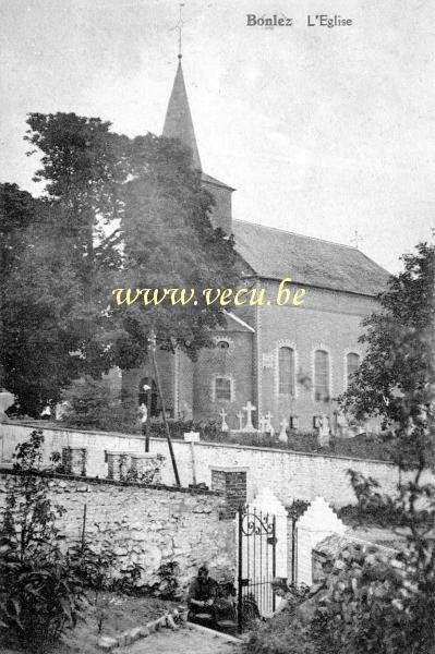postkaart van Bonlez Kerk