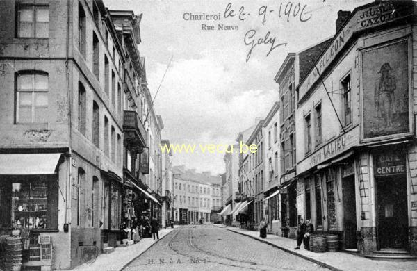 postkaart van Charleroi Nieuwstraat