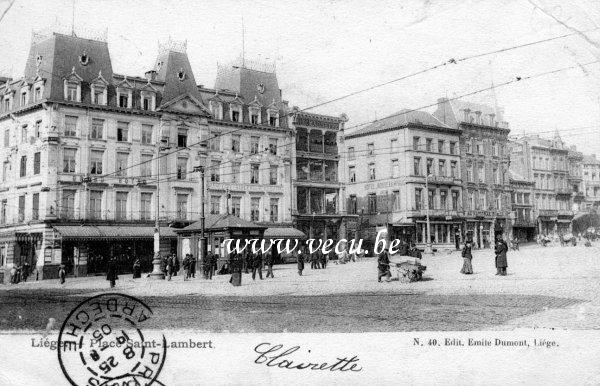 postkaart van Luik Place Saint-Lambert