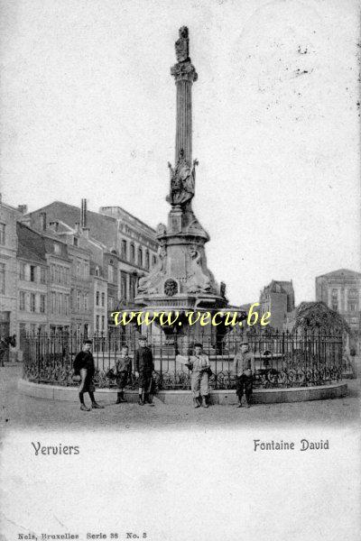 postkaart van Verviers Fontaine David