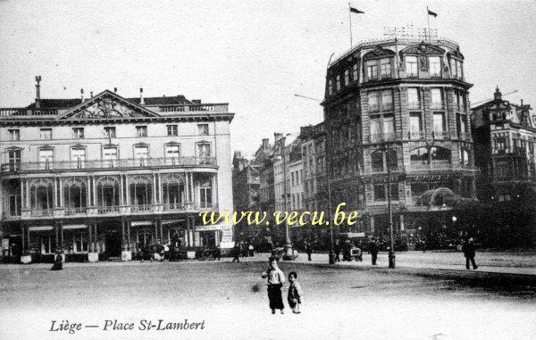 postkaart van Luik Place St Lambert