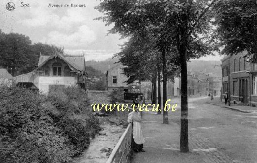 ancienne carte postale de Spa Avenue de Barisart
