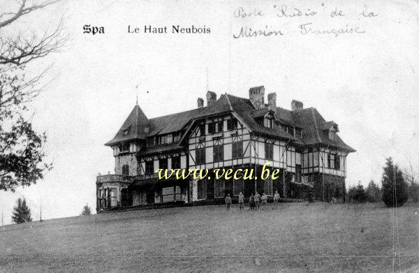 ancienne carte postale de Spa Le Haut Neubois