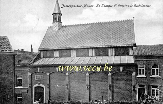 ancienne carte postale de Jemeppe-sur-Meuse Le temple d'Antoine le guérisseur.