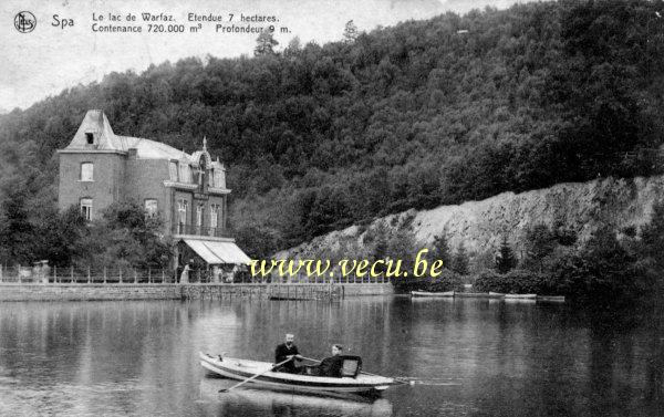 postkaart van Spa Le Lac de Warfaz