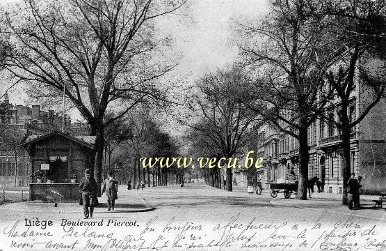 postkaart van Luik Boulevard Piercot