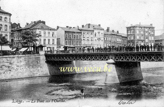 postkaart van Luik Le Pont sur l'Ourthe