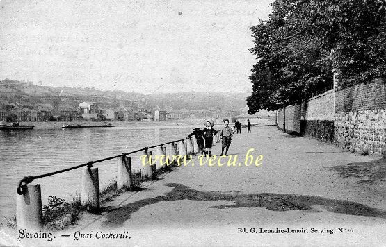 postkaart van Seraing Quai de Cockerill