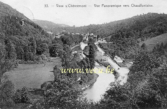 postkaart van Vaux Vaux s/Chèvremont - Vue panoramique vers Chaudfontaine