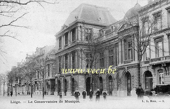 postkaart van Luik Le Conservatoire de Musique