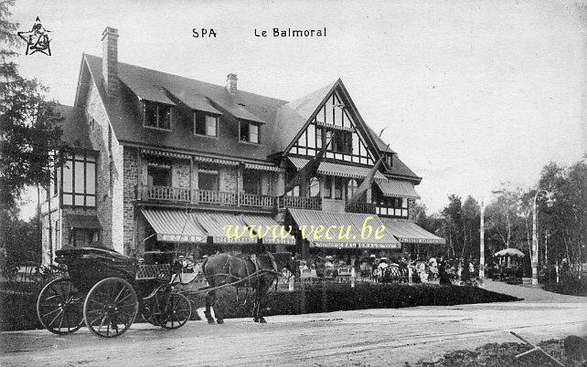 ancienne carte postale de Spa Le Balmoral