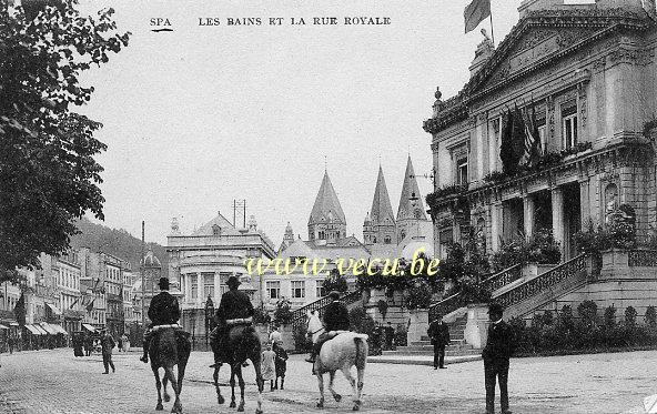 postkaart van Spa Les Bains et la rue Royale
