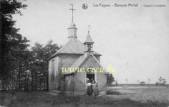 postkaart van Hautes-Fagnes Baraque Michel - Chapelle Fischbach