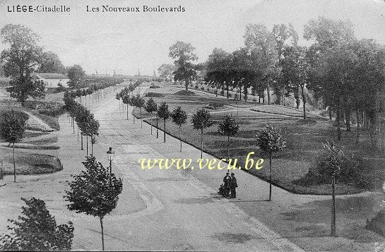 postkaart van Luik Citadelle - Les Nouveaux Boulevards
