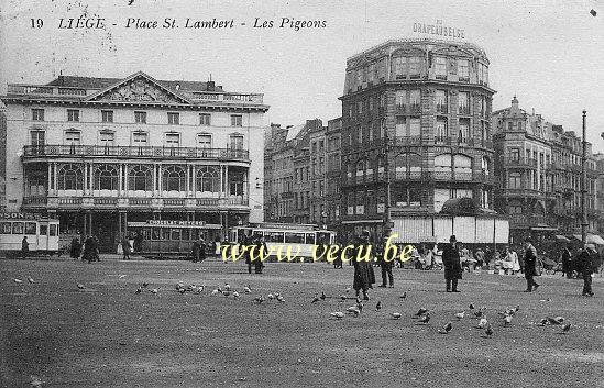 postkaart van Luik Place St Lambert - Les Pigeons