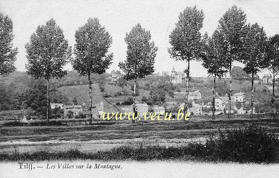 ancienne carte postale de Tilff Les Villas sur la Montagne