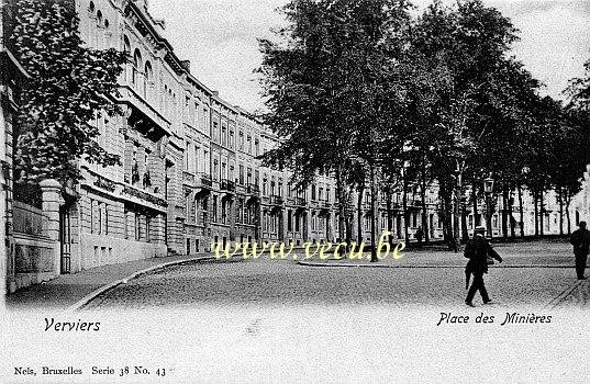 postkaart van Verviers Place des minières