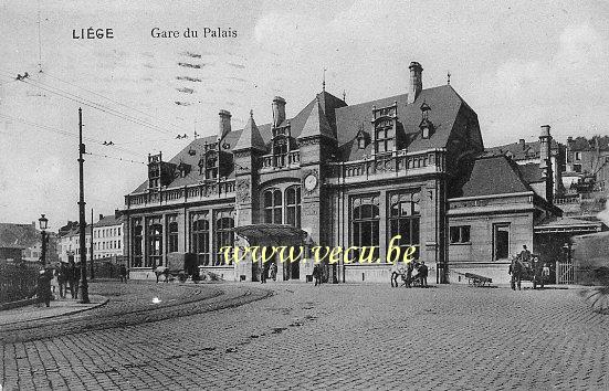 postkaart van Luik Gare du Palais