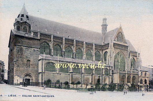postkaart van Luik Eglise Saint-Jacques
