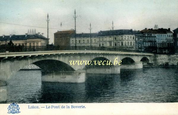 postkaart van Luik Le  Pont de la Boverie