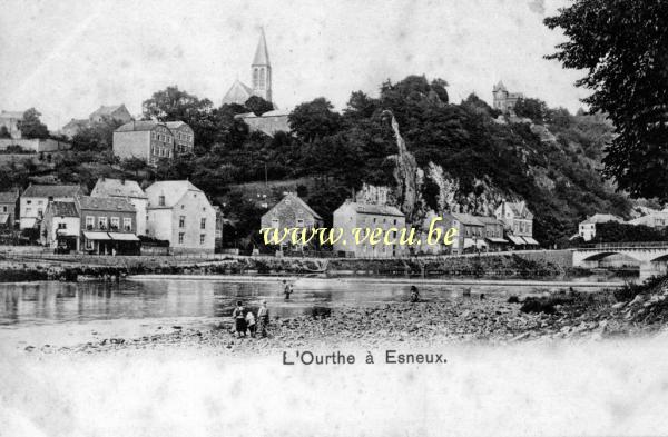 ancienne carte postale de Esneux L'Ourthe à Esneux