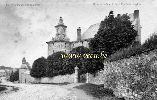 ancienne carte postale de Harzé Le Château de Harzé