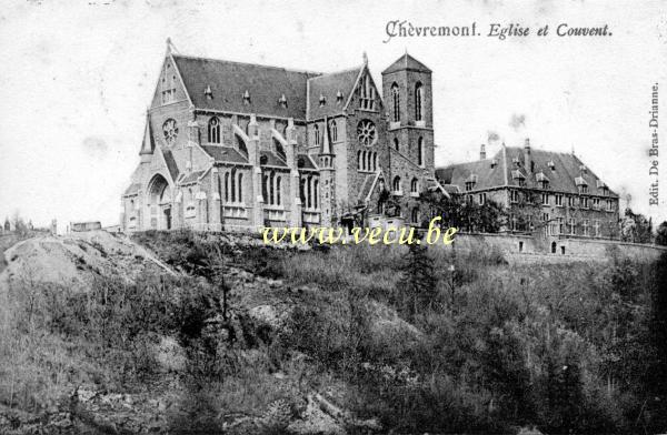 ancienne carte postale de Chèvremont Eglise et Couvent