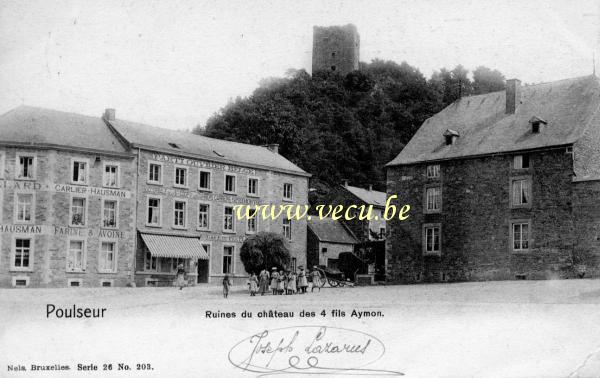 postkaart van Poulseur Ruines du château des 4 fils Aymon