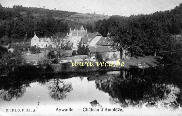 ancienne carte postale de Aywaille Château d'Amblève