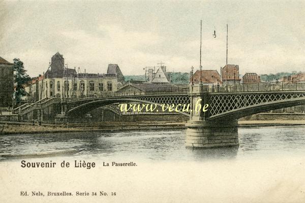 postkaart van Luik La Passerelle