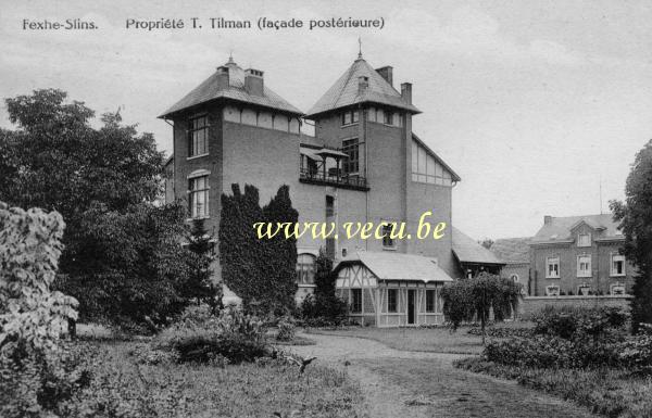 postkaart van Fexhe-Slins Propriété T. Tilman (façade postérieure)