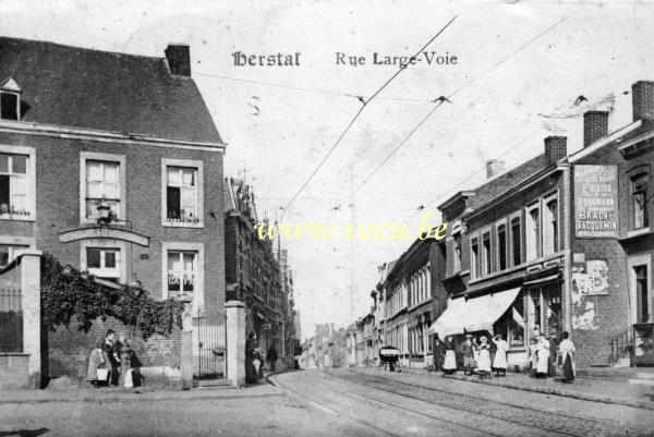 postkaart van Herstal Rue Large-Voie