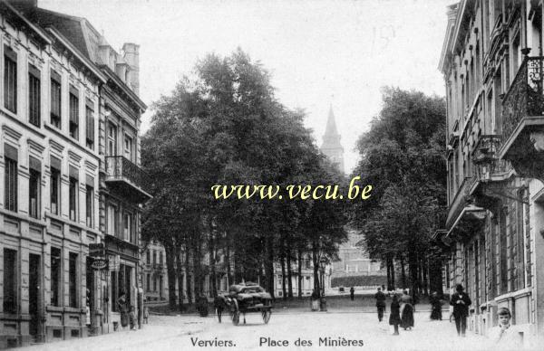 postkaart van Verviers Place des Minières