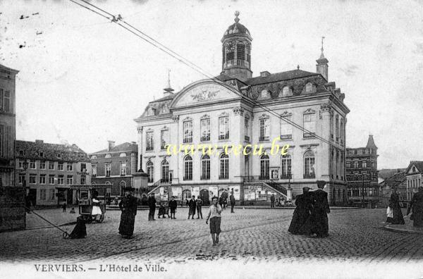postkaart van Verviers L'hôtel de ville