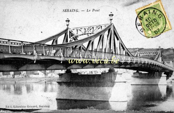 ancienne carte postale de Seraing Le Pont