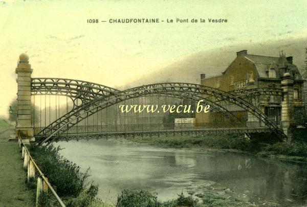 ancienne carte postale de Chaudfontaine Le Pont de la Vesdre