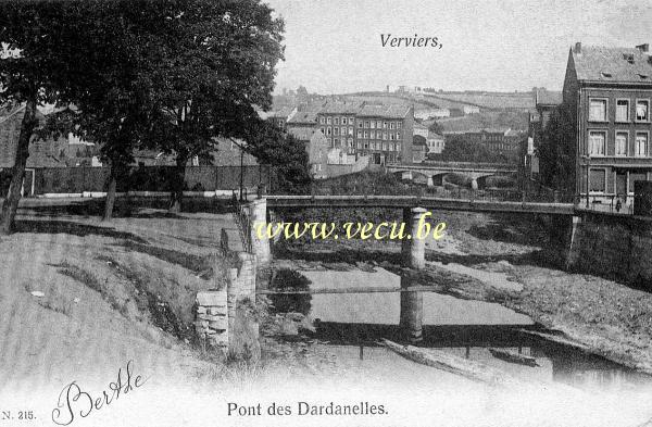 postkaart van Verviers Pnt des Dardanelles